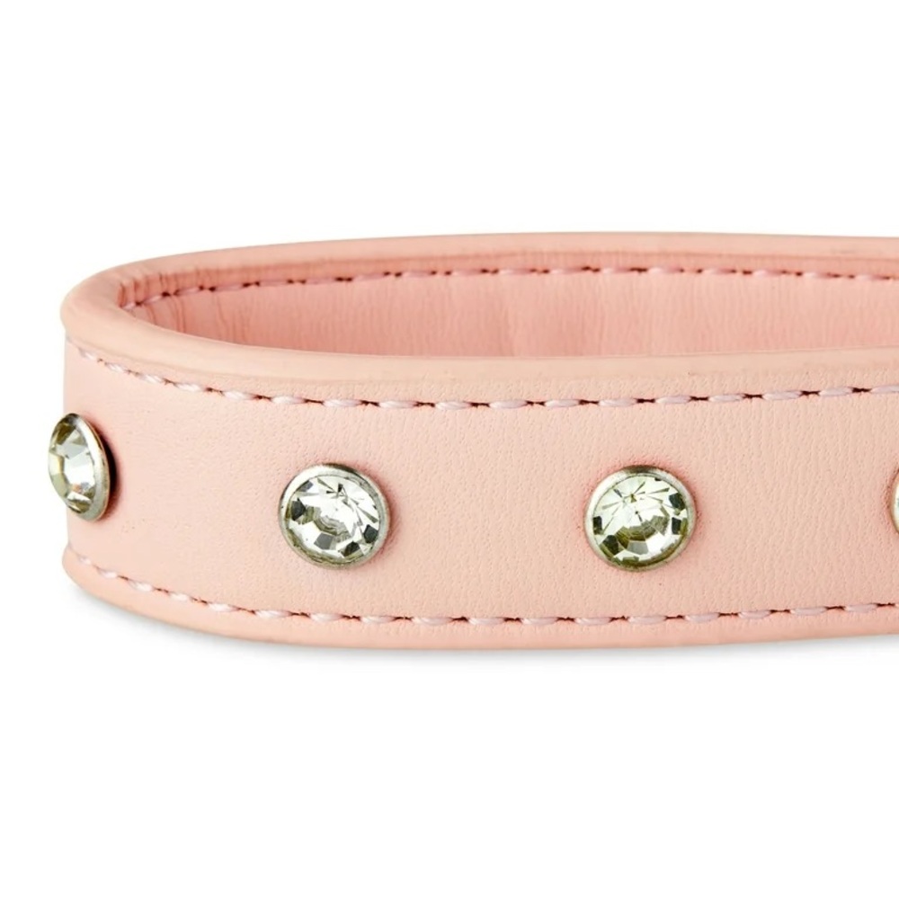 🎉NWT🎉 Pink Rhinestone Dog Collar Sz L - Picture 2 of 12